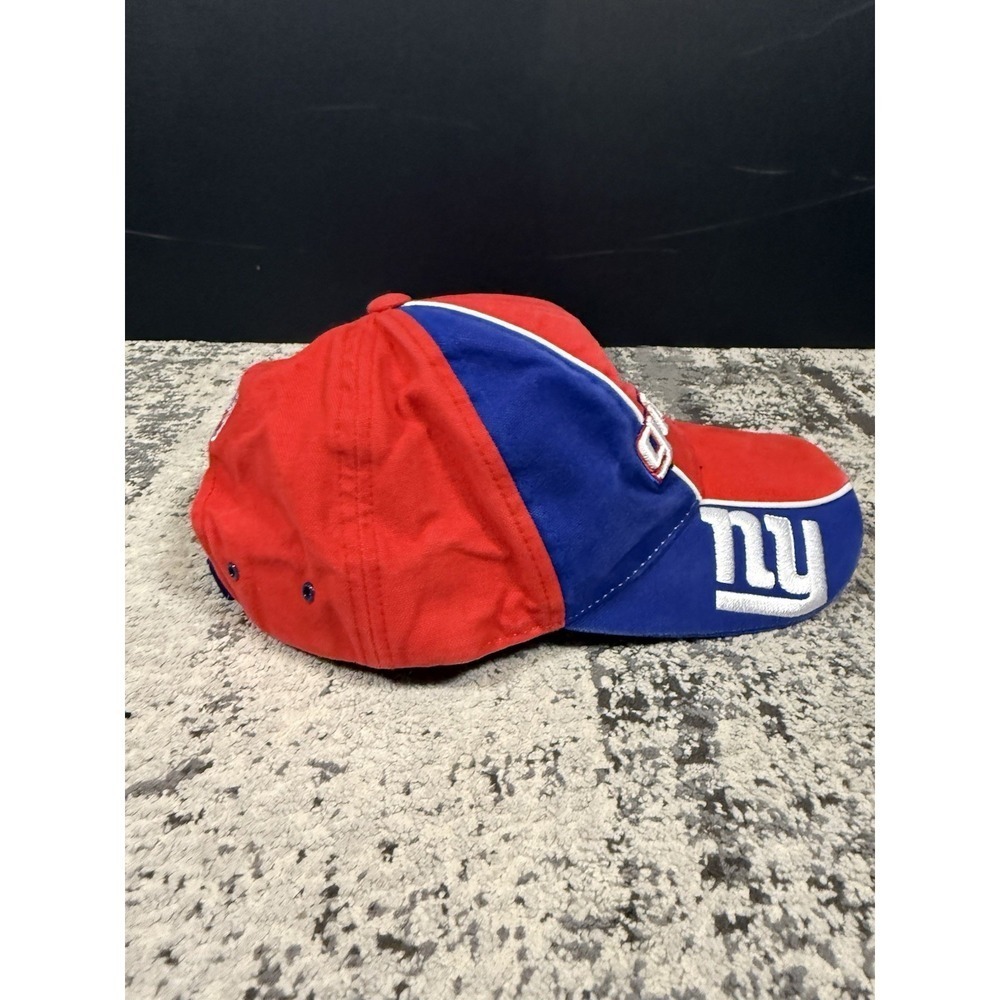 New York Giants Reebok NFL Pro Line Hat Red Blue Adjustable Cap Vintage Y2K - Picture 4 of 9